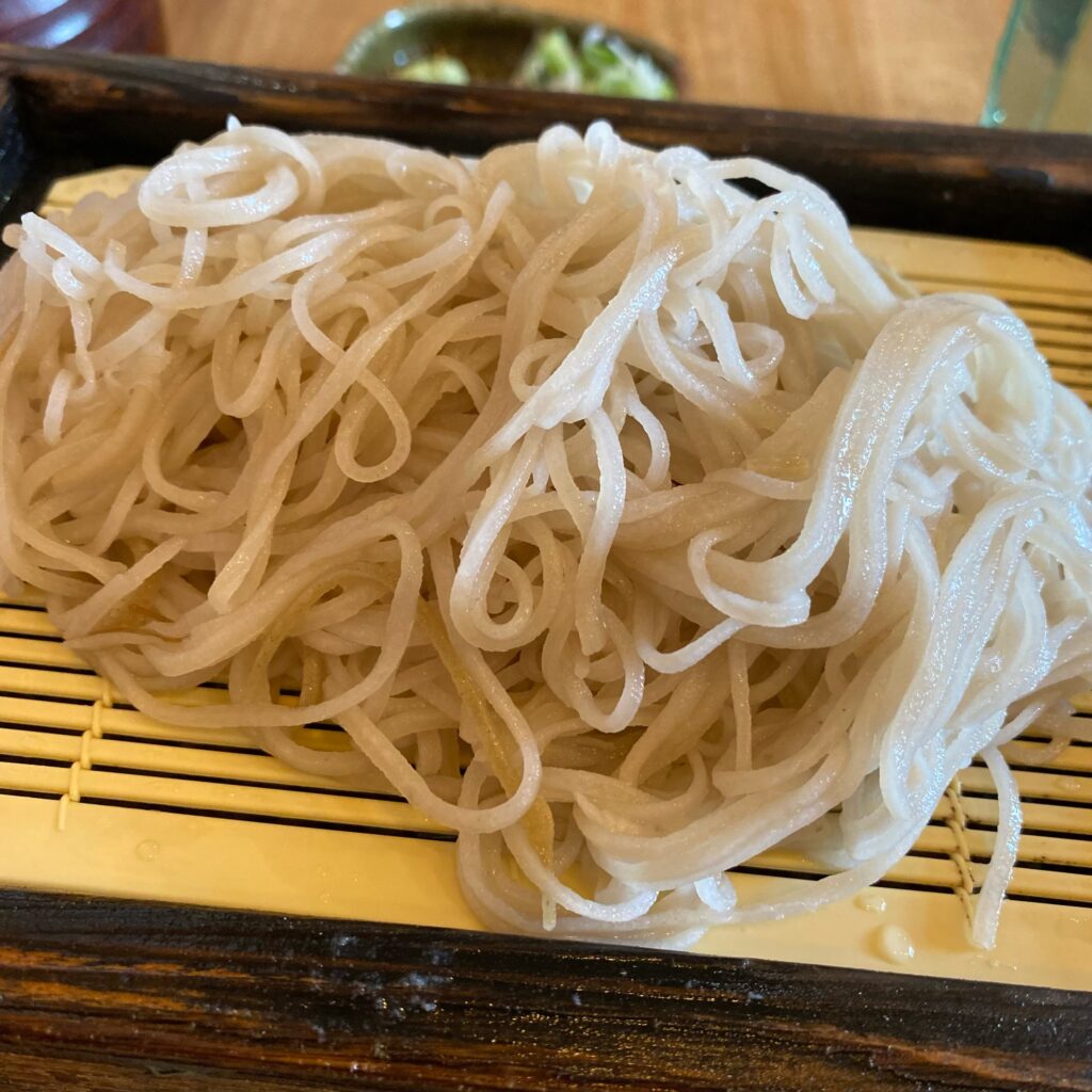 盛岡の蕎麦店で提供されたざる蕎麦