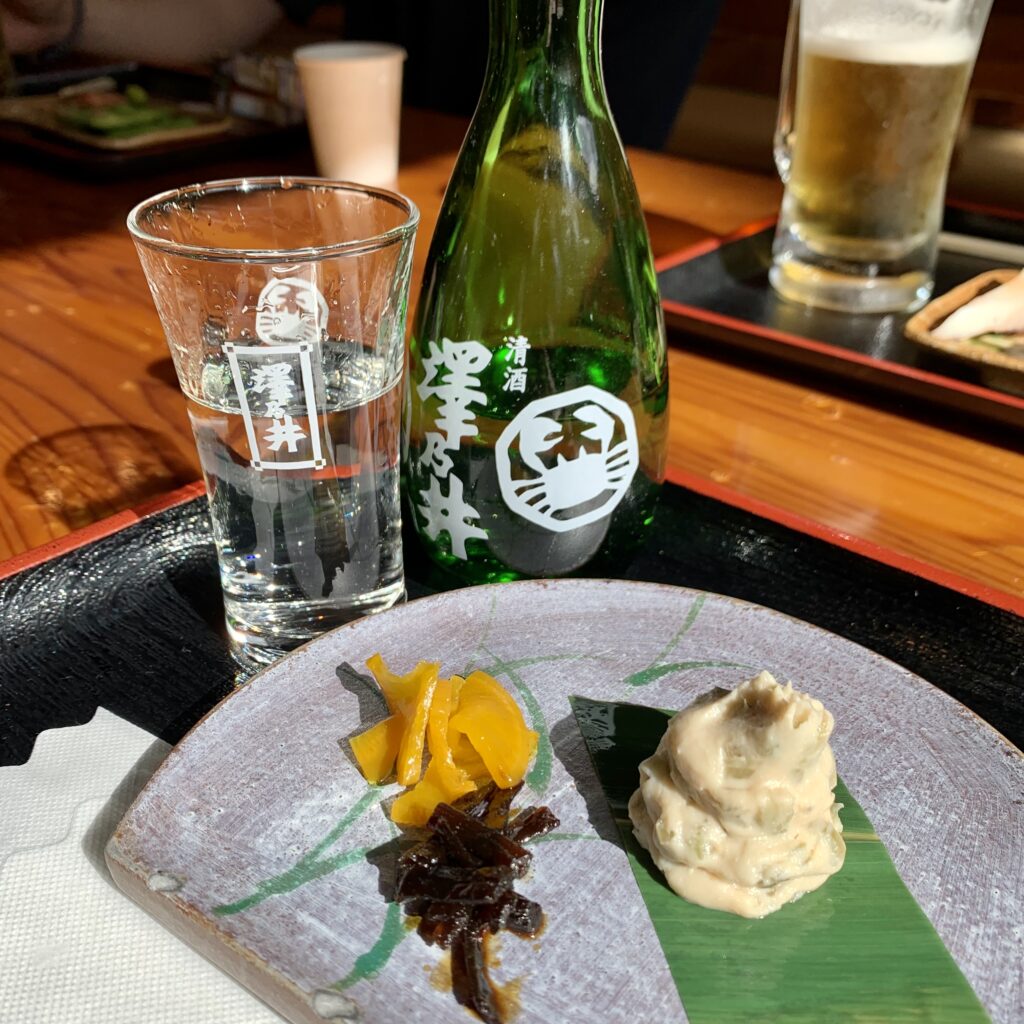 奥多摩で味わった澤乃井の日本酒と料理