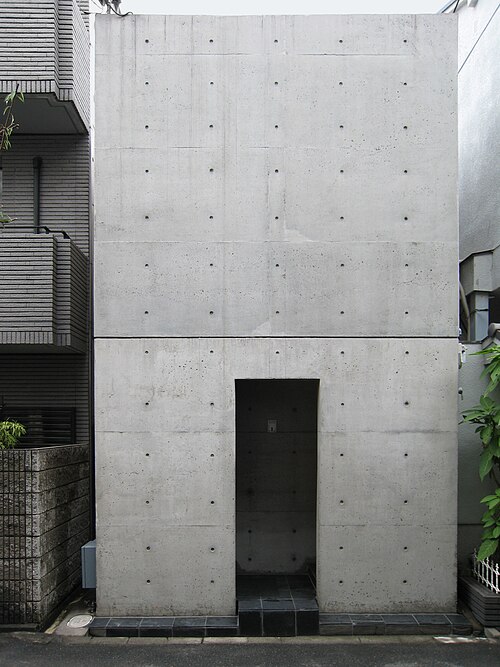 安藤忠雄設計「住吉の長屋(Azuma House)」のコンクリート外観
