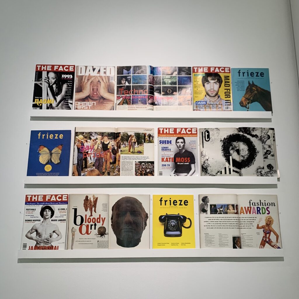 The Face、Dazed、friezeが並ぶYBA & BEYONDの1990年代英国カルチャー展示