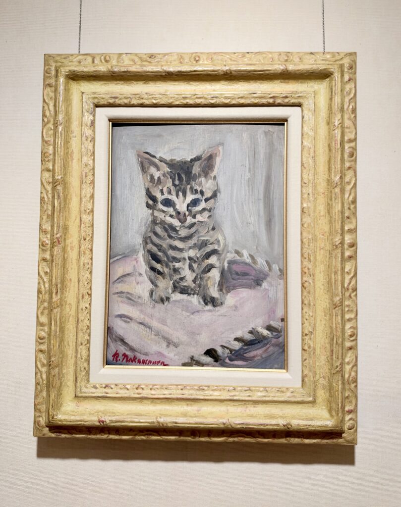 中村研一《こねこ》1951年 はけの森美術館